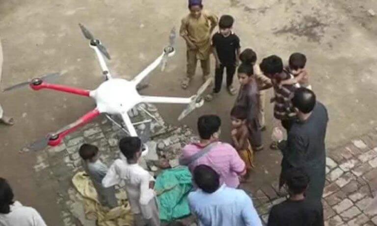 Heroin delivery by drones in Pakistan